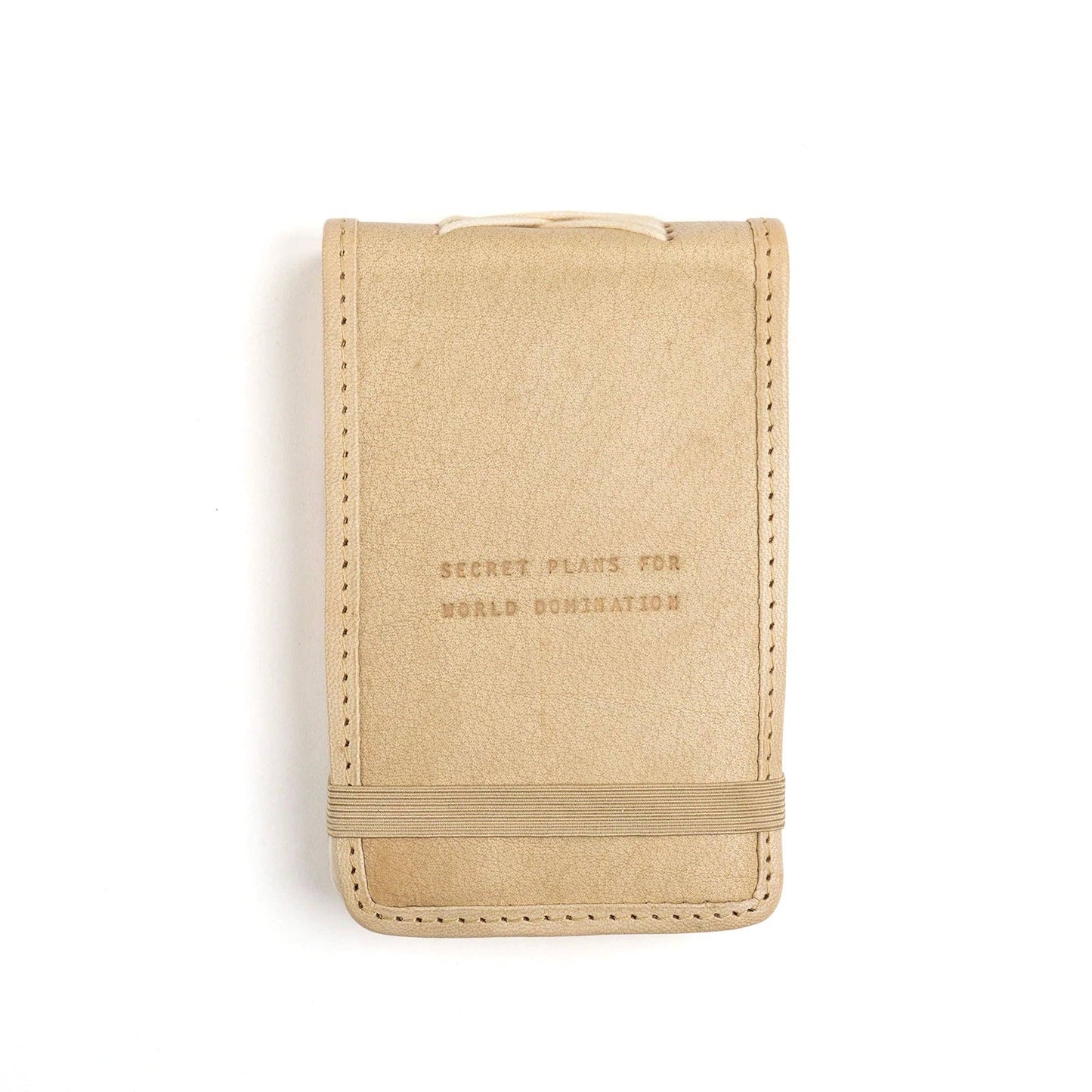 Mini Secret Plans Leather Journal in Honey