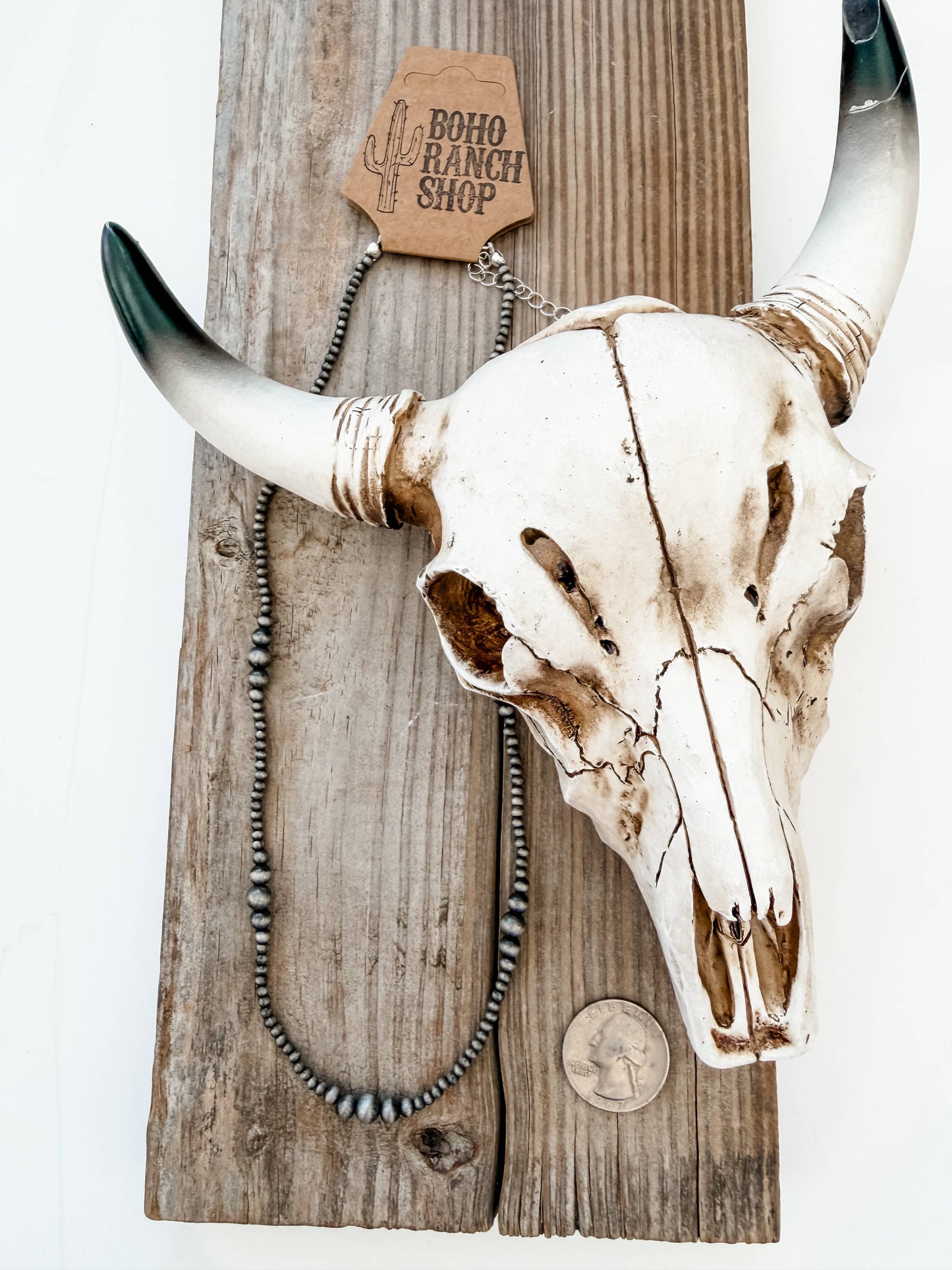 Western Style Navajo Pearl Necklace: COPPER