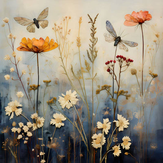 Wildflower Floral 8"x8" Art Print