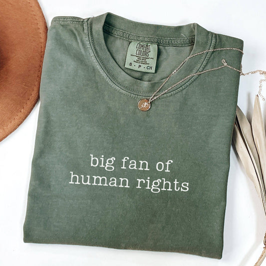 Big Fan of Human Rights and Equality Shirt: T-shirt / Sand / L