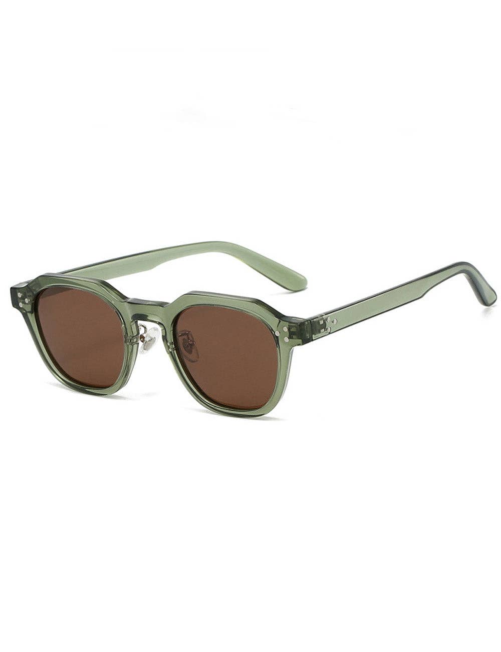 Retro Polarized UV Protection Round Sunglasses DP25D958: C2