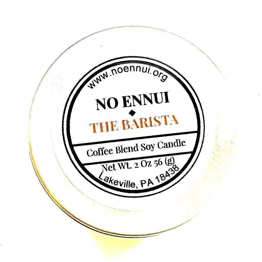 "The Barista" Coffee Blend Hand Crafted Soy Candle: 4 oz.