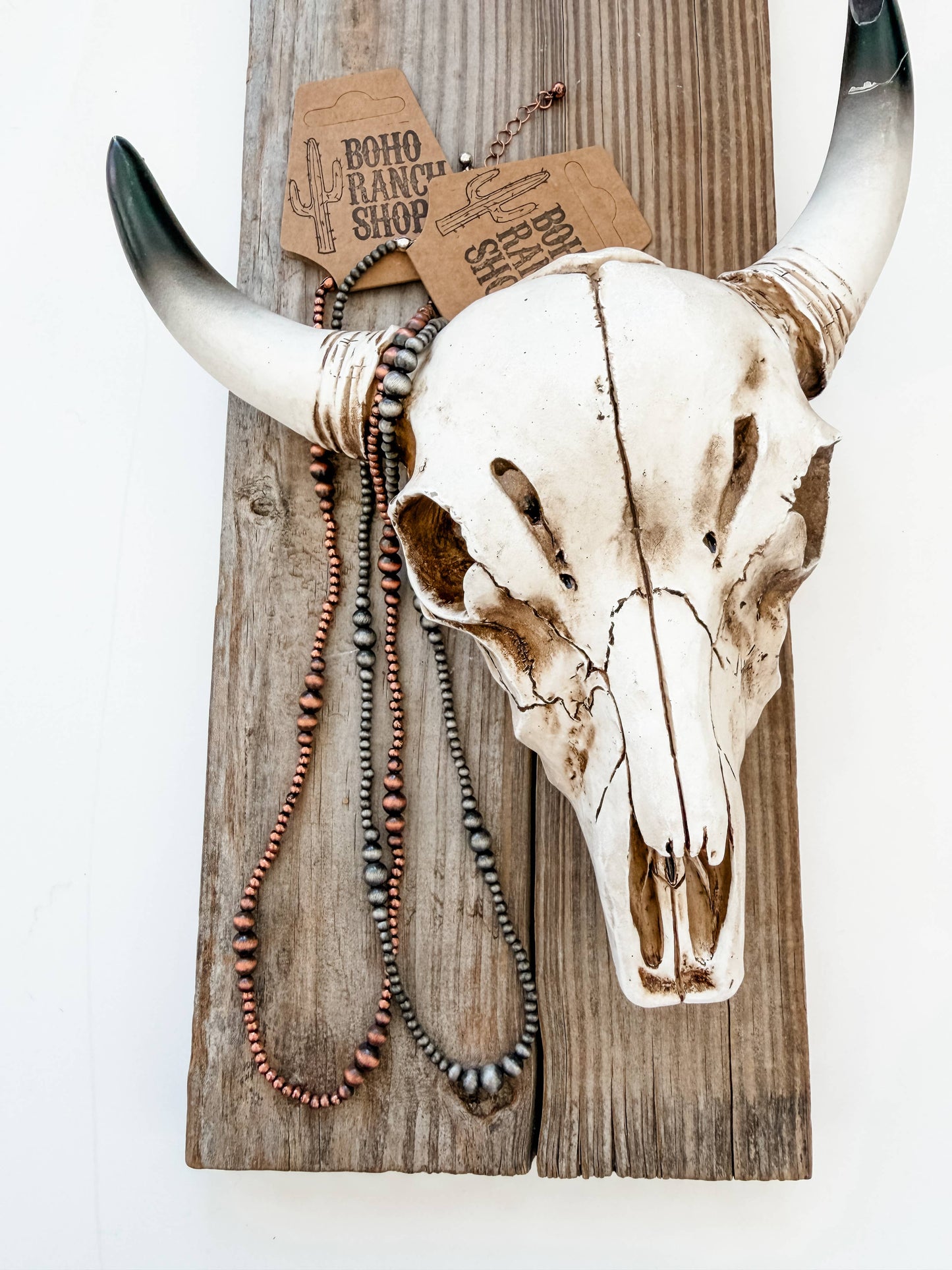 Western Style Navajo Pearl Necklace: COPPER
