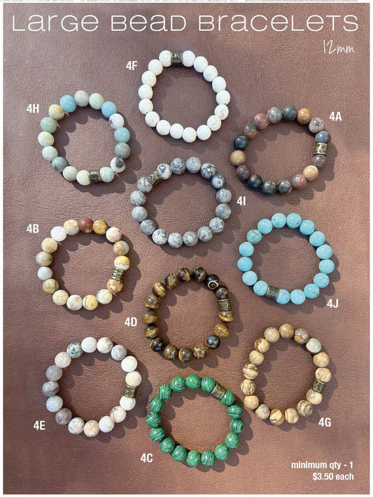 Dylan Collective Large Beaded Bracelets: 4G jasper