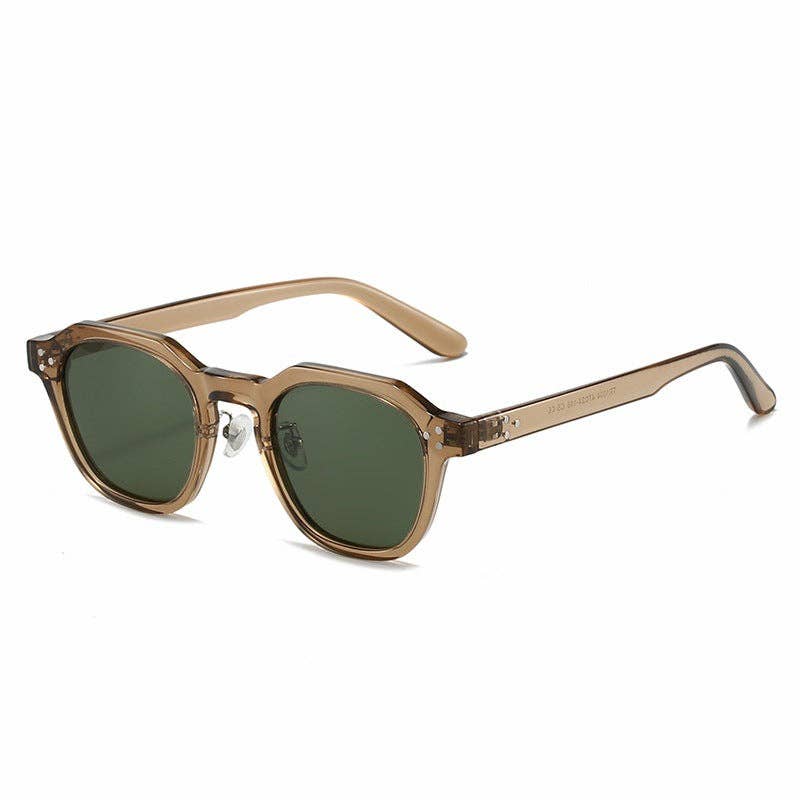 Retro Polarized UV Protection Round Sunglasses DP25D958: C2