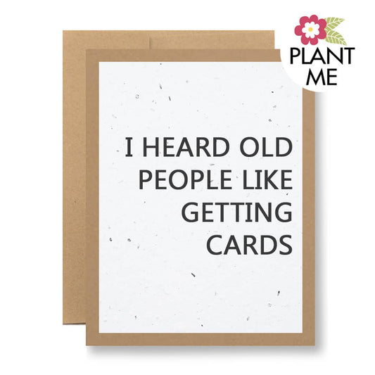 Plantable Seed Paper Greeting Card - ...like getting cards