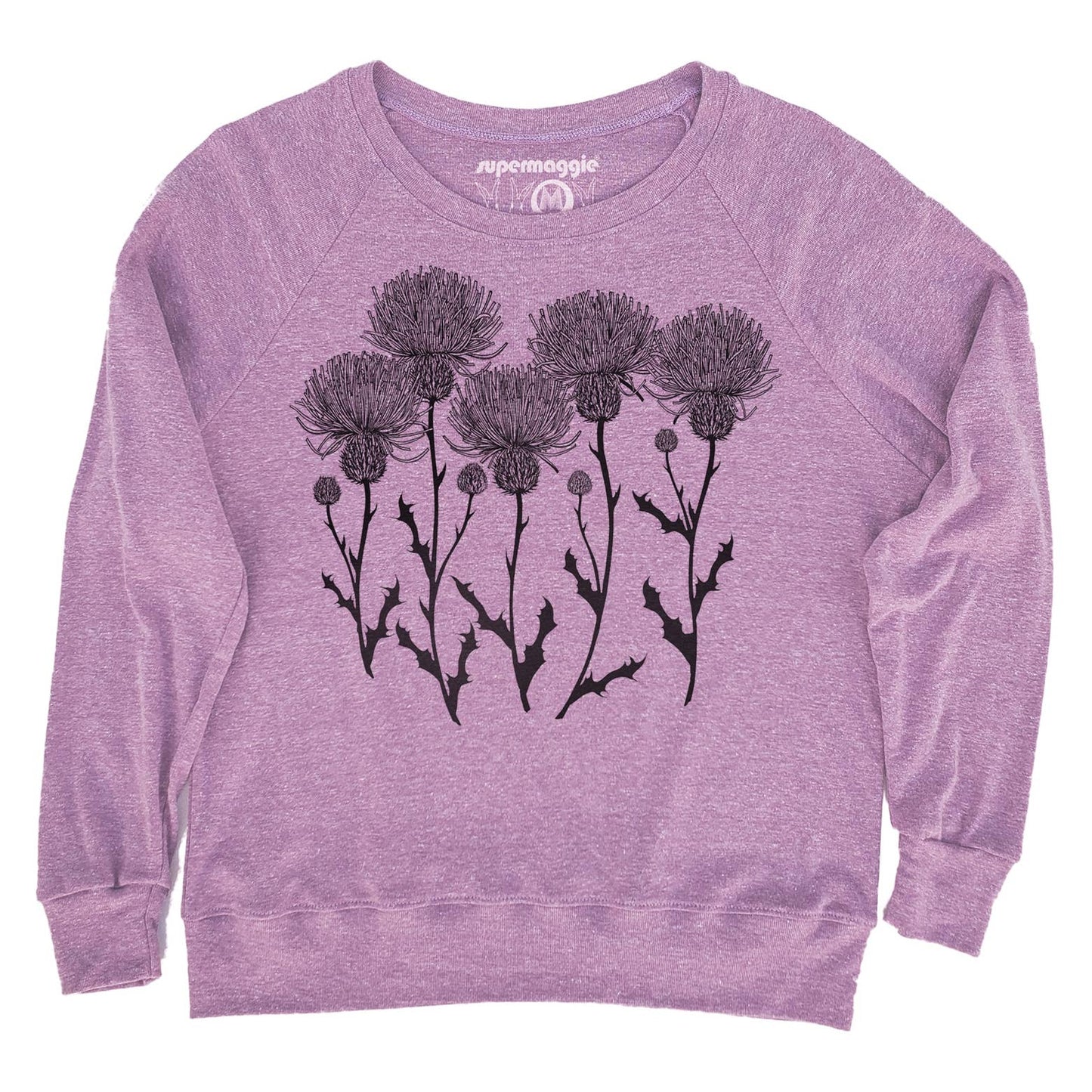 Thistles Pia Tri Blend Pullover: Oatmeal / Md