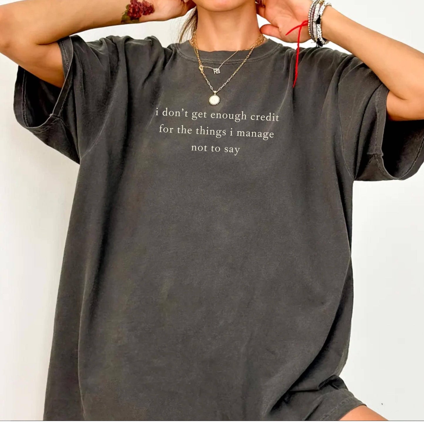 Underappreciated Manager Sarcastic Adult Humor Shirt: T-shirt / Pepper (Comfort Colors) / L