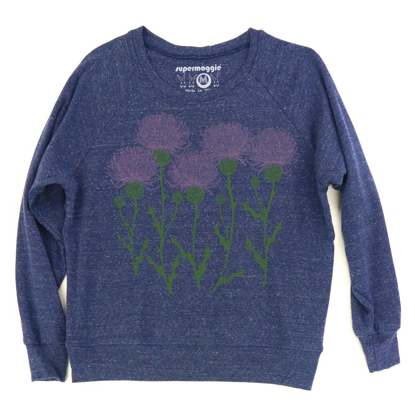 Thistles Pia Tri Blend Pullover: Oatmeal / Md
