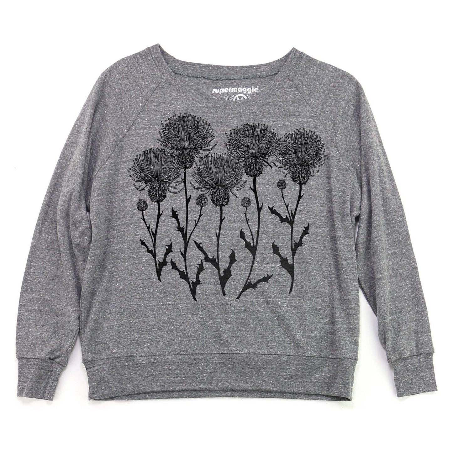 Thistles Pia Tri Blend Pullover: Oatmeal / Md